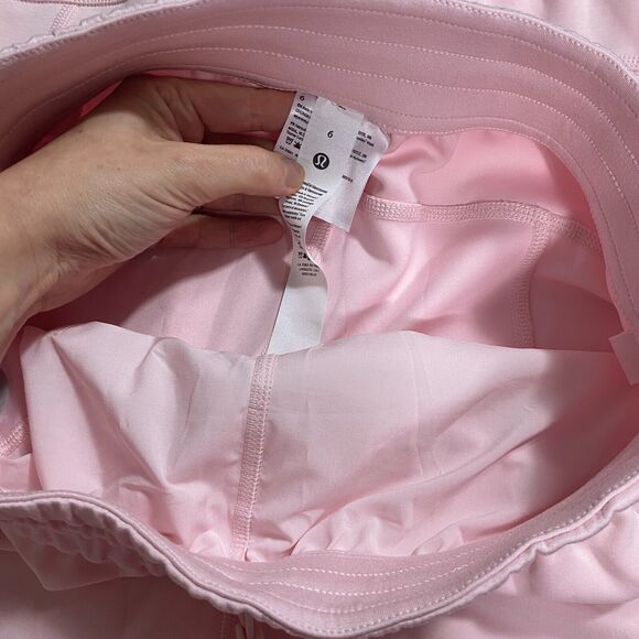 Lululemon Size 6 Softstreme Pant High Rise 31" Black Strawberry Milkshake Pink - Picture 6 of 8